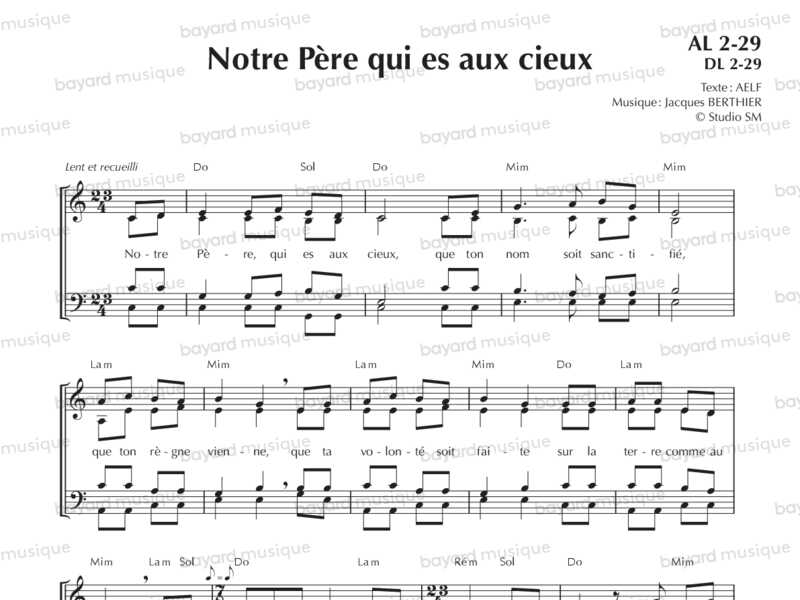 Chantons en Eglise - Notre Père qui es aux cieux (Jacques Berthier)